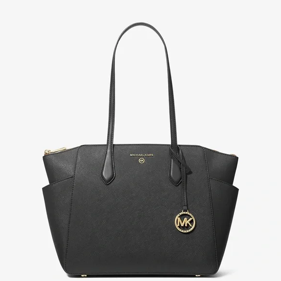 Michael Kors Green Tote with Gold Details